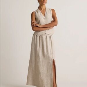 Quince 100% European Linen Maxi Skirt-NWOT